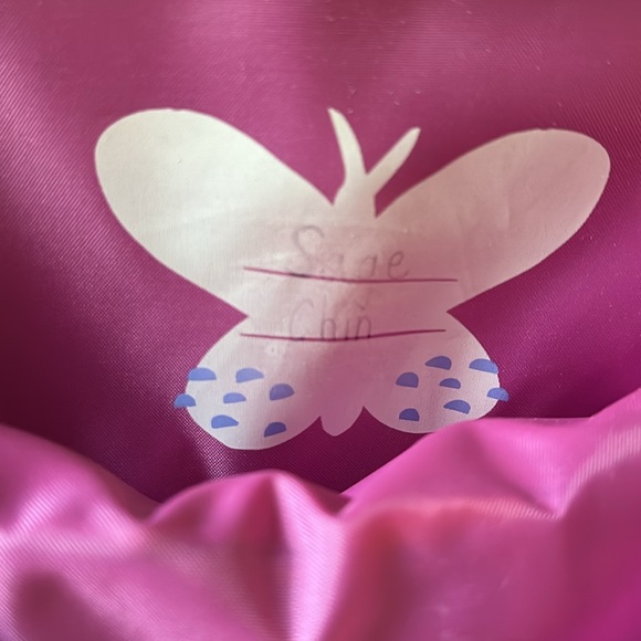 Cat & Jack Classic Kids' 17" Backpack Butterfly NWT but name written inside - Picture 5 of 5